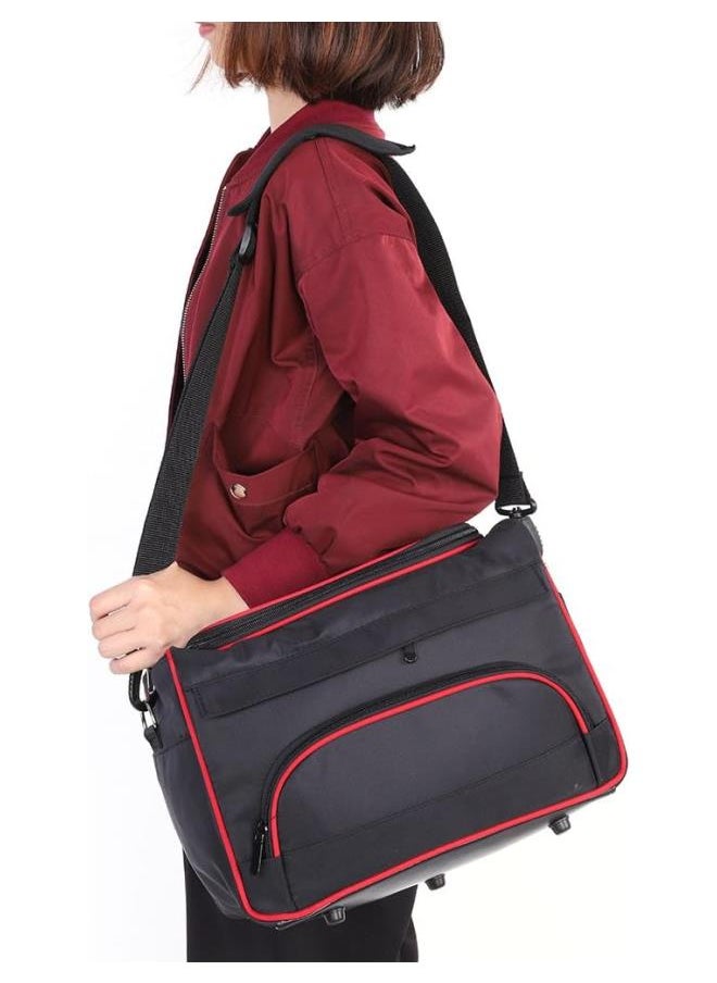 Generic - Hairdressing Bag, Professional Large Storage Multi-function Portable Hairdresser's Salon Pouch Bag, Makeup Travel Home Hair Stylist Tool Bag Session Bag Large Mobile Hair Salon Kit Holder (Black) - Image 1