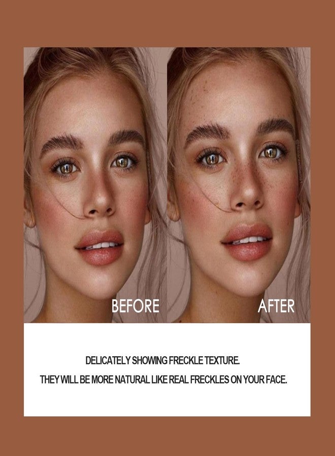 Liopif 2 Pack Freckle Pen,Liquid Face Fake Freckles Makeup Pen to Create Natural Freckle Makeup and Freck beauty,Fake Freckles Waterproof for Lifelike Sunkissed Makeup,Mole Pen (03Dark+04Espresso) - Image 2