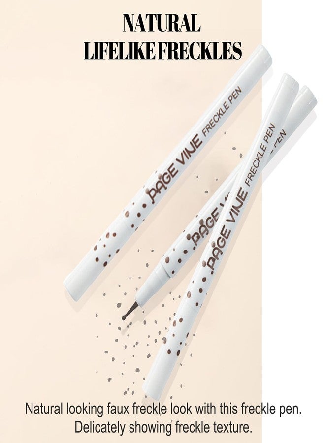 Liopif 2 Pack Freckle Pen,Liquid Face Fake Freckles Makeup Pen to Create Natural Freckle Makeup and Freck beauty,Fake Freckles Waterproof for Lifelike Sunkissed Makeup,Mole Pen (03Dark+04Espresso) - Image 5