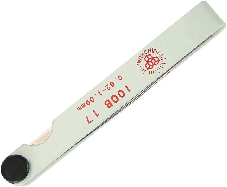 Feeler Gauge, 100mm 0.01-1.0mm Thickness Metric Feeler Gauge 17 Blades Stainless Steel Gauge for Gap Valve Measure Tool - Image 5