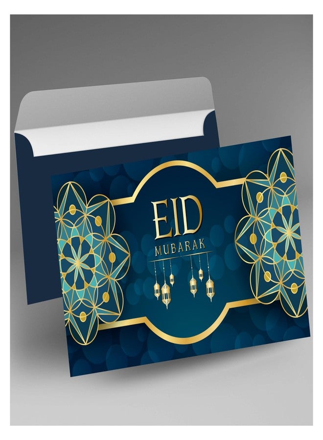 Anne Print Solutions مجموعة من 12 ظرفًا لعيد مبارك من آن برينت سوليوشنز®، تهاني عيد شاجون الملونة، ليفافة للعيد، ظرف حصري لعيد مبارك رمضان لتقديم النقود كهدية (مجموعة من 12، تصميم 2) - Image 2