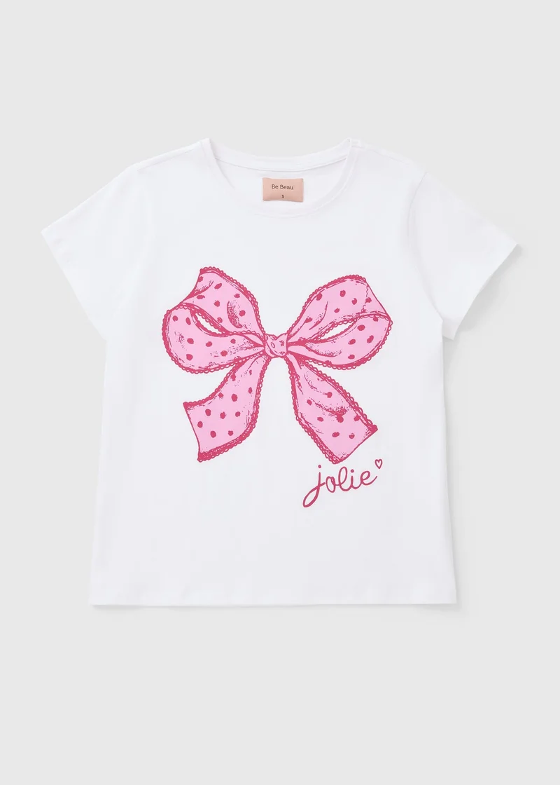 Matalan White Bow Pyjama Top