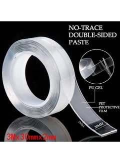 ZCM-HAPPY 6 Rolls Transparent Double Sided Nano Tape No Trace Washable Waterproof Tape 6M  - Image 2
