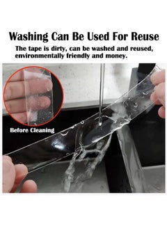 ZCM-HAPPY 6 Rolls Transparent Double Sided Nano Tape No Trace Washable Waterproof Tape 6M  - Image 4