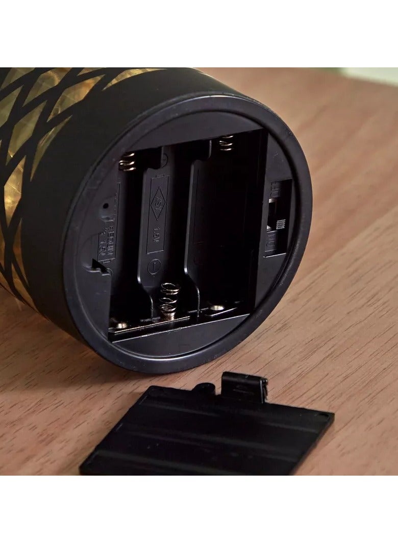 هوم بوكس فانوس زجاجي مقطوع من إيفرين مع أضواء LED - 8x8x21 سم - Image 5