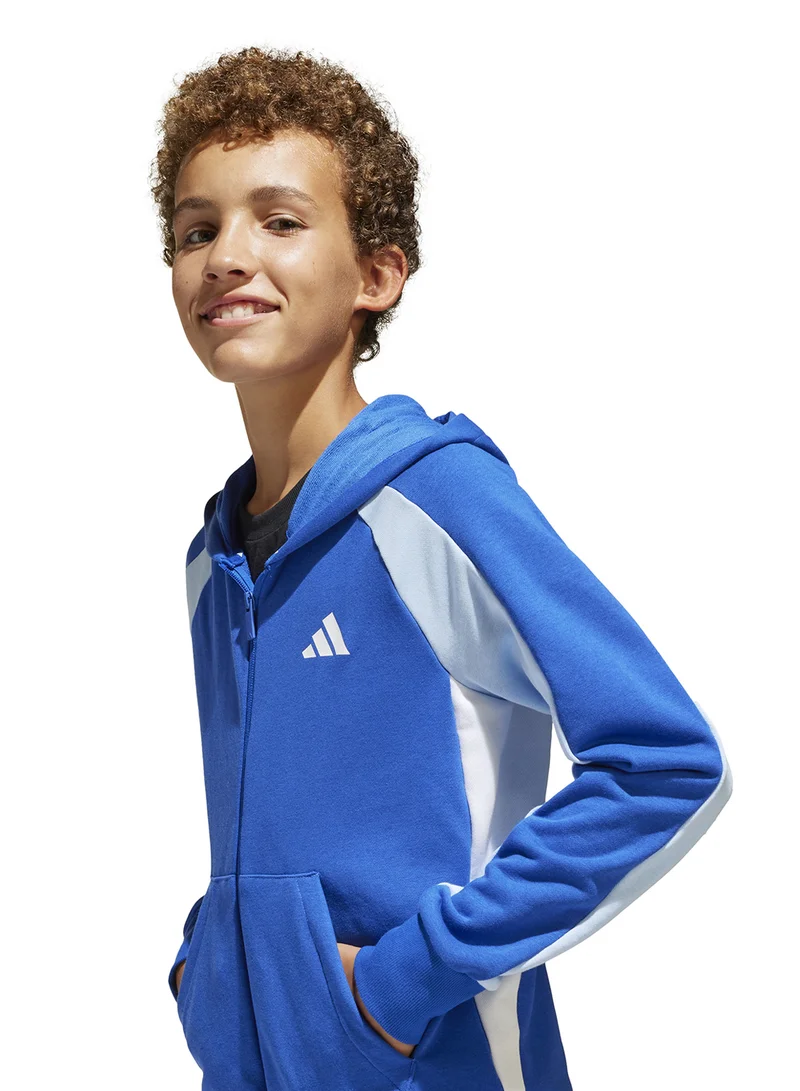 Adidas Youth Seasonal Essential Colourblock Tracksuit
