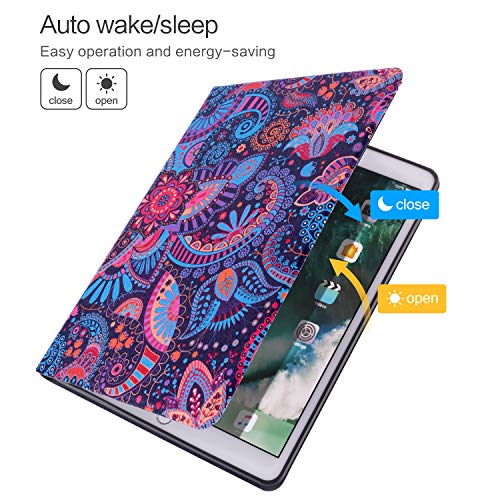 Vimorco for iPad 9.7 inch 2018/2017 Case,Premium Leather, Protective Hard Shell Cover for Apple iPad Air 1/2 for iPad 6th/5th Generation with Auto Wake/Sleep,Art - Image 5