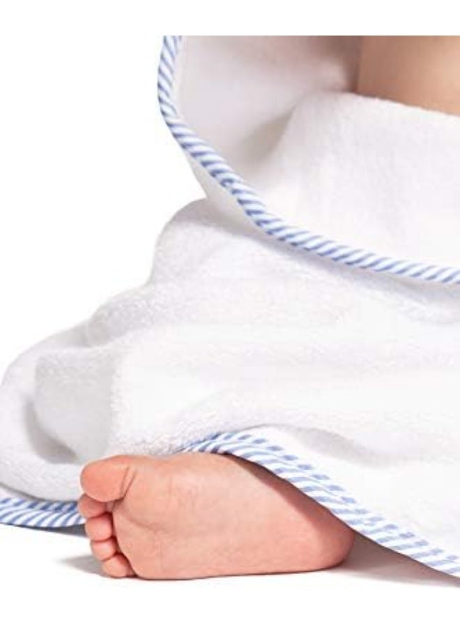 Fishers Finery Bamboo Viscose Hooded Towel & Wash Cloth Gift Set for Boys (Blue) - Image 5