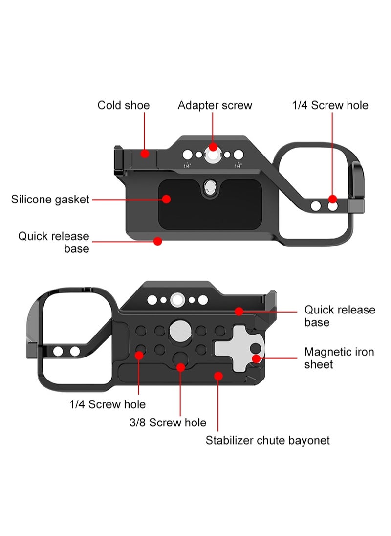 PULUZ PULUZ is suitable for SONY ZV-E1 compact camera aluminum alloy metal protective frame  - Image 4