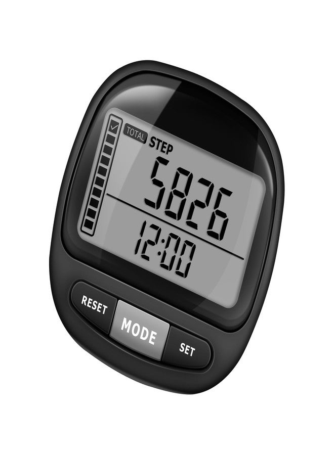 DonDofla 3D Pedometer Step Counter for Walking and Miles, Simple Step Tracker with Large Digital Display and Clip Lanyard, Steps Track Accurately Steps Monitor Watch for Women Men Adults Seniors Dog - Image 1