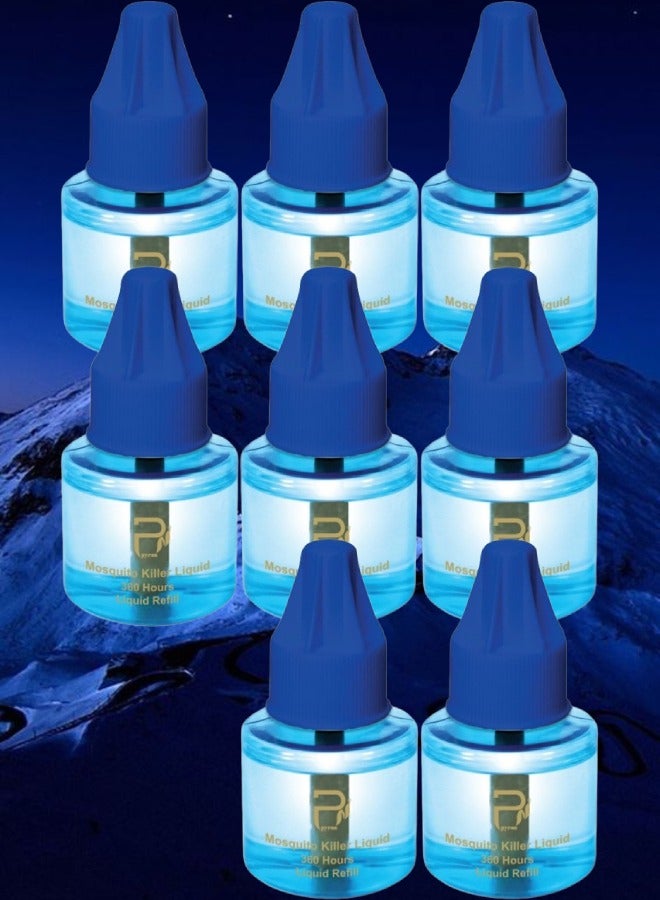 PYRON 8 Pieces Mosquito Repelling Liquid Lasts 1080 Hours With Beautiful Perfume Smell 45ml - Image 1