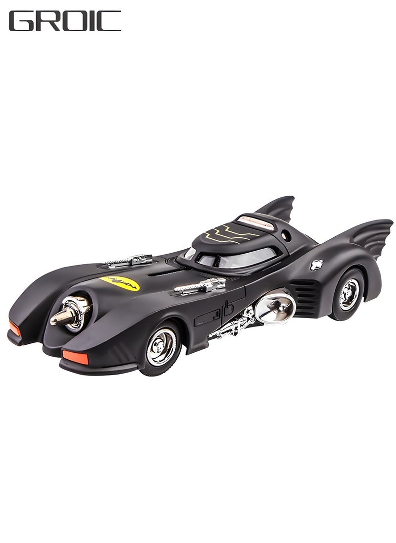 GROIC Batman 1989 Model Toy, Compatible for 1:38 Batmobile Car Model Toy, Child Sound and Light Pull Back Car Zinc Alloy Toys for Kids, Collectible Toys, Toy Car Model  - Image 1