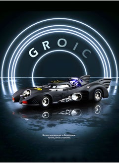GROIC Batman 1989 Model Toy, Compatible for 1:38 Batmobile Car Model Toy, Child Sound and Light Pull Back Car Zinc Alloy Toys for Kids, Collectible Toys, Toy Car Model  - Image 2
