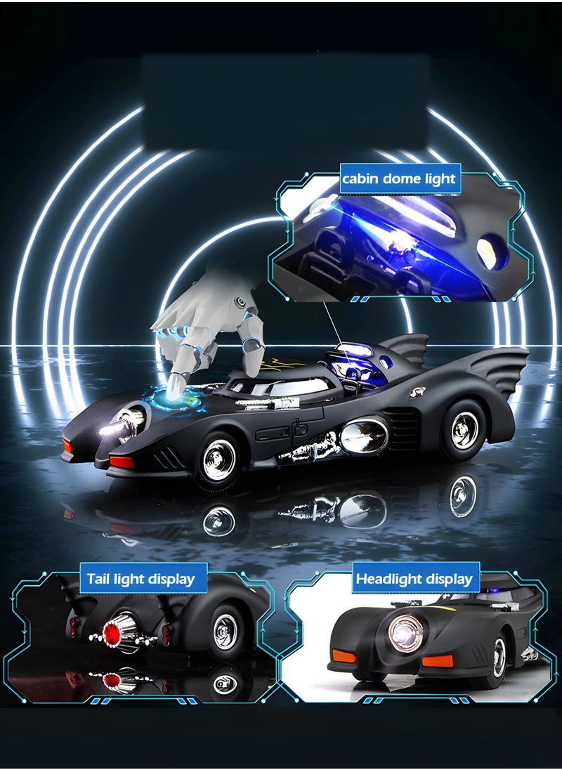 GROIC Batman 1989 Model Toy, Compatible for 1:38 Batmobile Car Model Toy, Child Sound and Light Pull Back Car Zinc Alloy Toys for Kids, Collectible Toys, Toy Car Model  - Image 4