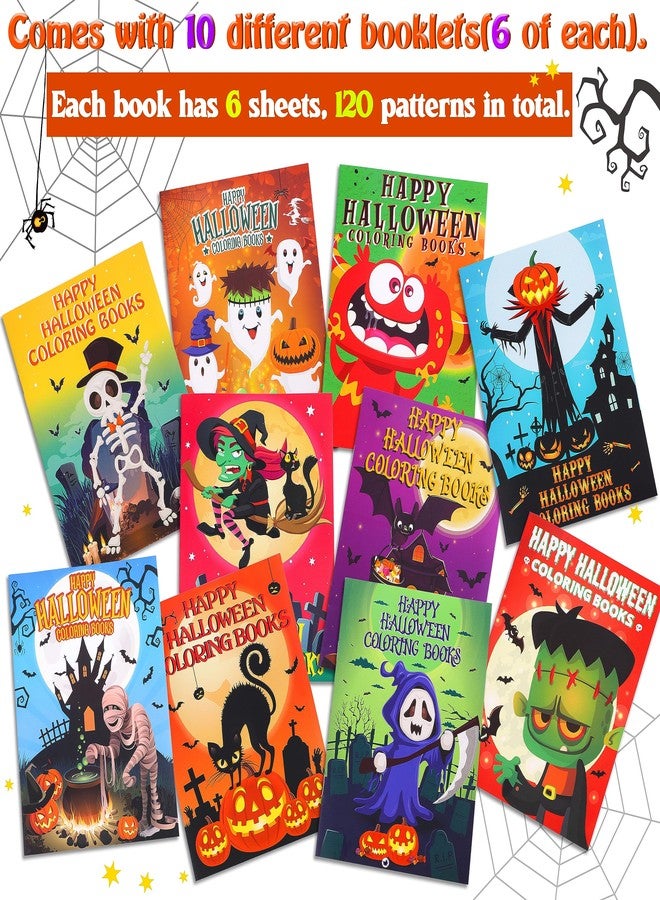 Geefuun 60PCS Halloween Coloring Books Bulk for Kids - Hallowmas Trick or Treat Goodie Bags Fillers Stuffer Gifts Party Favors Supplies - Image 4