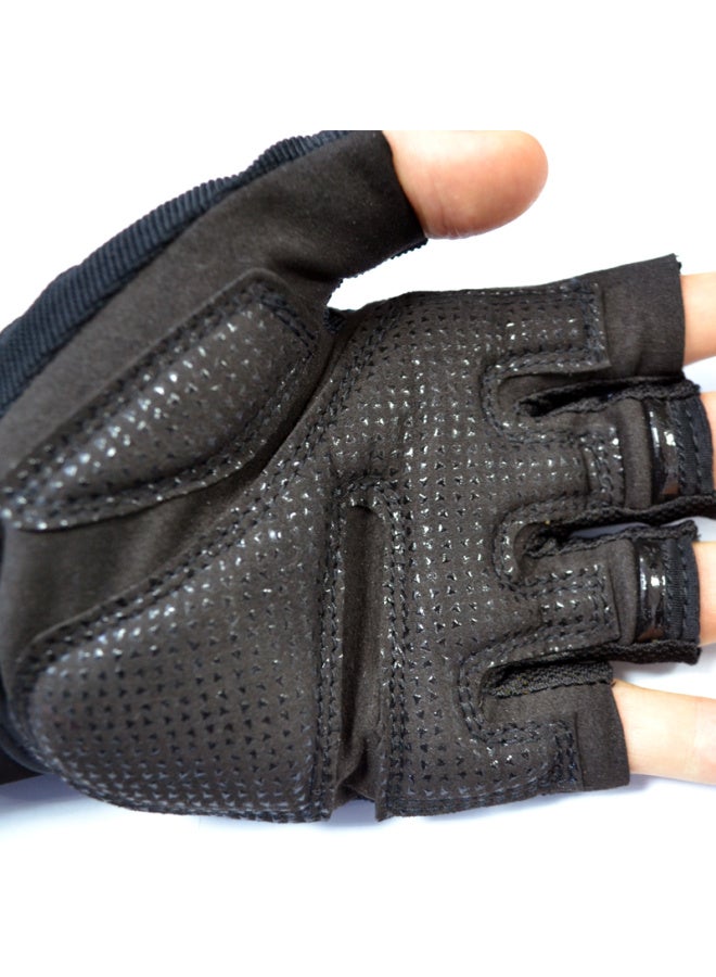 Lac Fitness Gloves, Men's And Women's Sports Equipment Dumbbell Training Half-finger Gloves, Extended Wrist Protection For Gym Training, Non-slip Cycling Gloves, Size M - Image 2