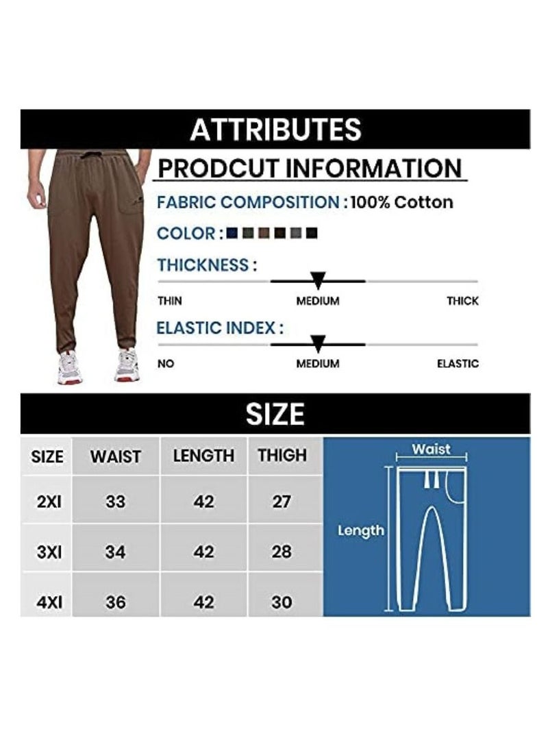 Geneaire - Eviking Men's Plus Size Track Pants Jogger & Comfort wear - Image 1