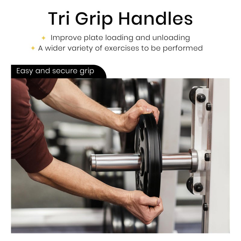 Lionscool 2-Inch Rubber Coated Olympic Grip Plate In Pairs Or Single For Strength Training  Weightlifting And Bodybuilding  2.5-45Lbs  One Year Warranty (2.5Lb Pair) - Image 4