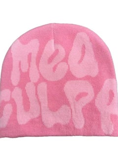 MEA CULPA Korean Fashion Knit CapPink Pink