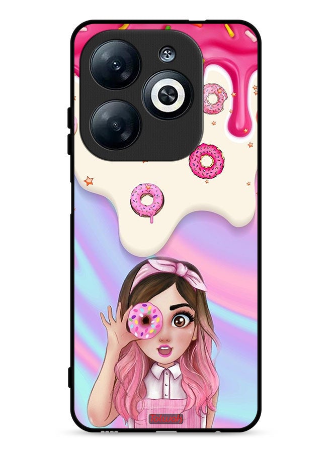 Tolwak Infinix Smart 8 4G Protective Case Cover Holding Donut - Image 1