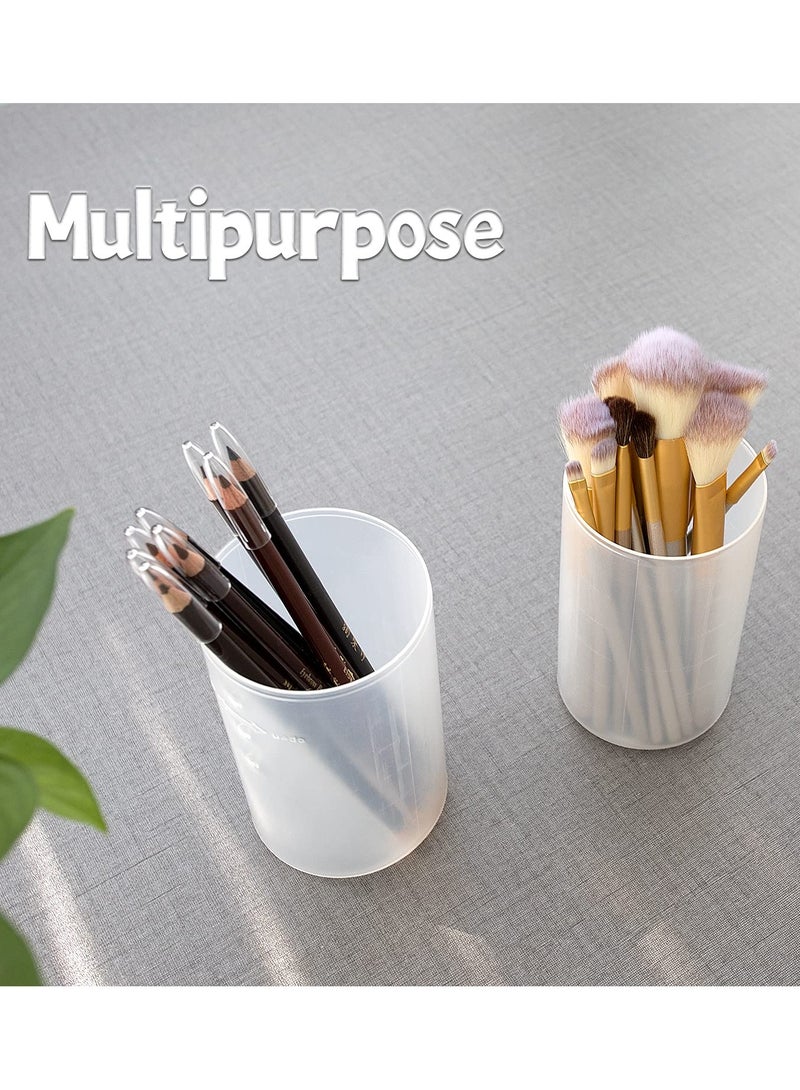 SOLARAE Retractable Makeup Brush Holder - Large Capacity Portable Vertical Storage Box, Transparent Waterproof and Dustproof Case for Travel Makeup Brushes. Perfect for Organizing Your Beauty Tools! - Image 1