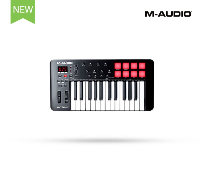 M-Audio Oxygen 25 MKV 25 Key USB MIDI Keyboard Controller with Beat Pads - Image 1