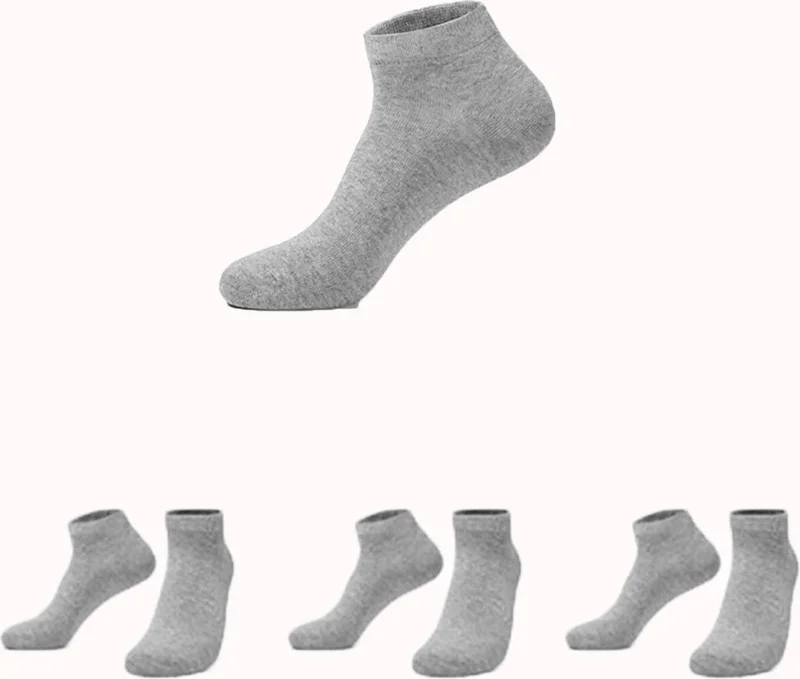 Hepsine Rakip Rivaling All 3-Piece Men's Short Booties Socks Combed Cotton Economical Sports Socks