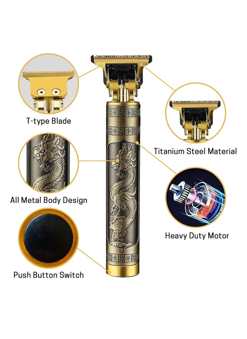 Generic - Cordless Hair Clipper, Zero Gapped T-Blade Trimmer Rechargeable Beard Trimmer, Professional Hair Clippers with 4 Guide Combs Hair Grooming Set for Men - Image 1
