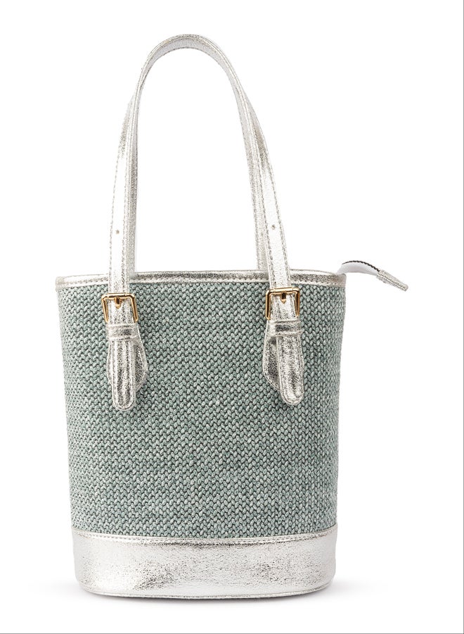 BOU Burlap Bucket Bag - Image 1