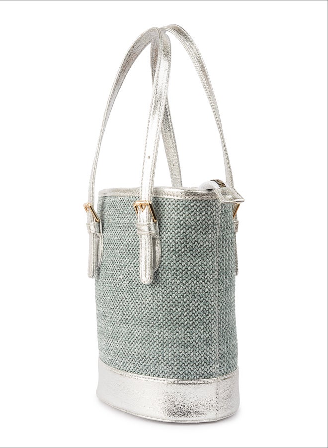 BOU Burlap Bucket Bag - Image 2