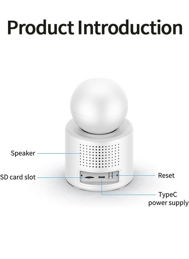 Baby Monitor with Built-in Display Screen One-Button Baby Call Video Audio Video Call with Mom, Smart Motion Tracking