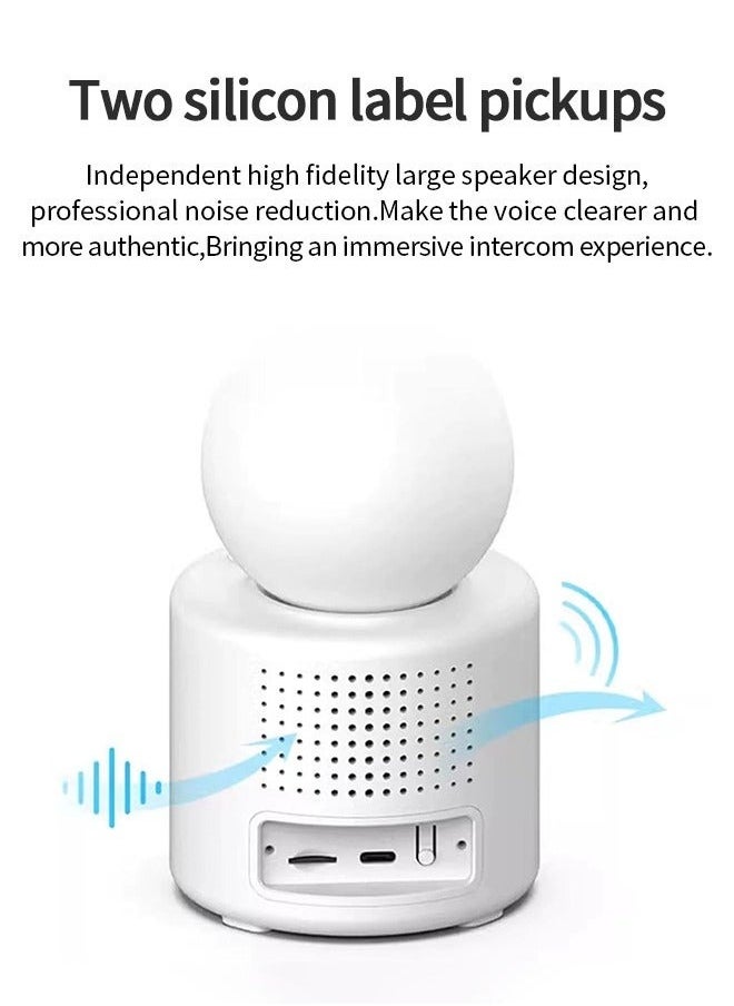 Baby Monitor with Built-in Display Screen One-Button Baby Call Video Audio Video Call with Mom, Smart Motion Tracking