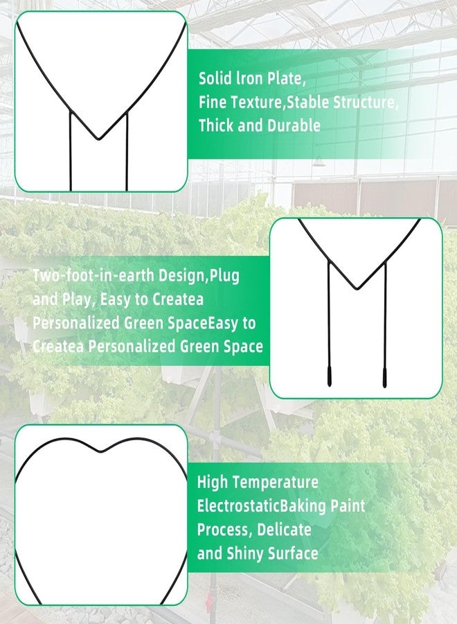 Pretwad Trellis for Potted Plants 2 Pack Mini Garden Plant Trellis for Climbing Plants Stackable Plant Metal Trellis Potted Plant Support DIY Climbing Trellis Flower Pots Supports - Image 4