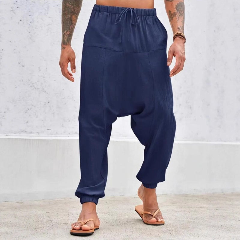 Men's Casual Loose Fit Drawstring Jogger Pants - Image 3