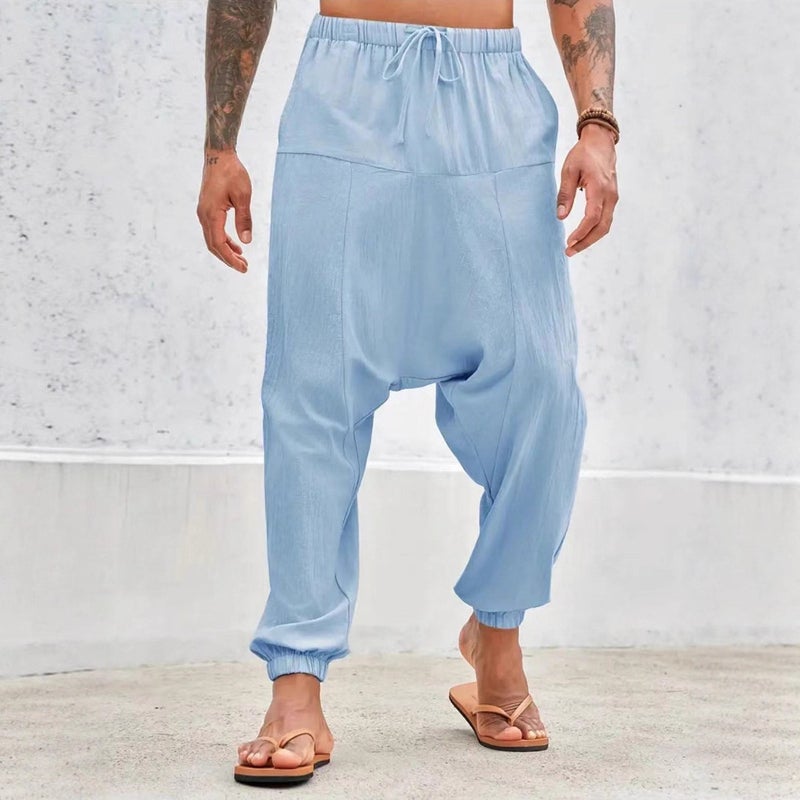 Men's Casual Loose Fit Drawstring Jogger Pants - Image 4
