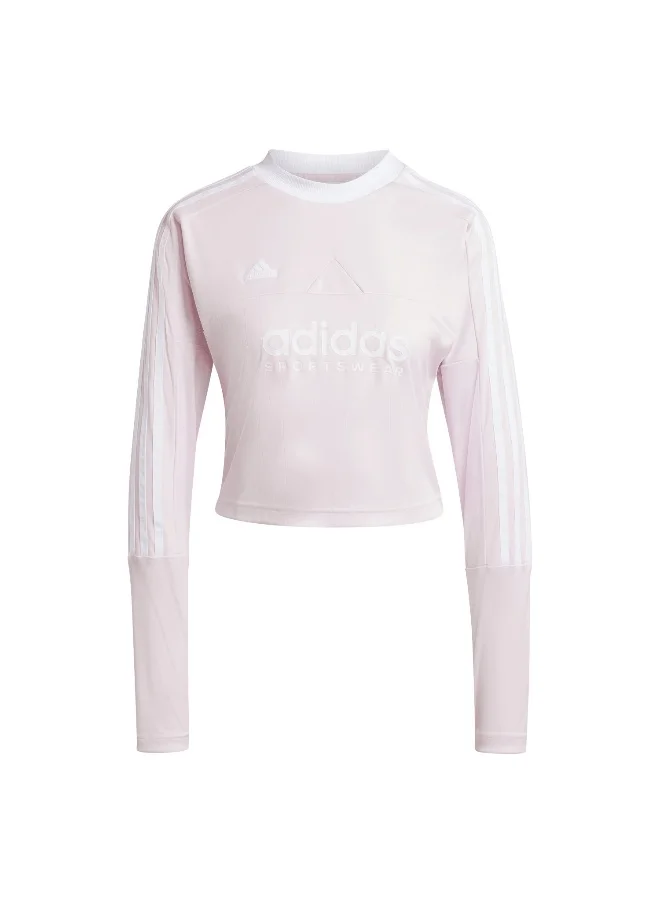 Adidas Adidas W Tiro Ls Pink Training T-Shirts For Women Xs
