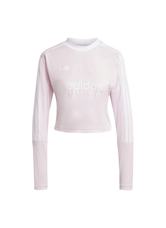 Adidas Adidas W Tiro Ls Pink Training T-Shirts For Women Xs  - Image 1