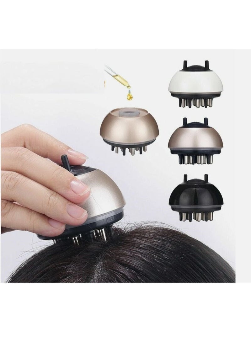 A scalp massage comb with an opening for applying oil to easily distribute and massage the scalp. - Image 1