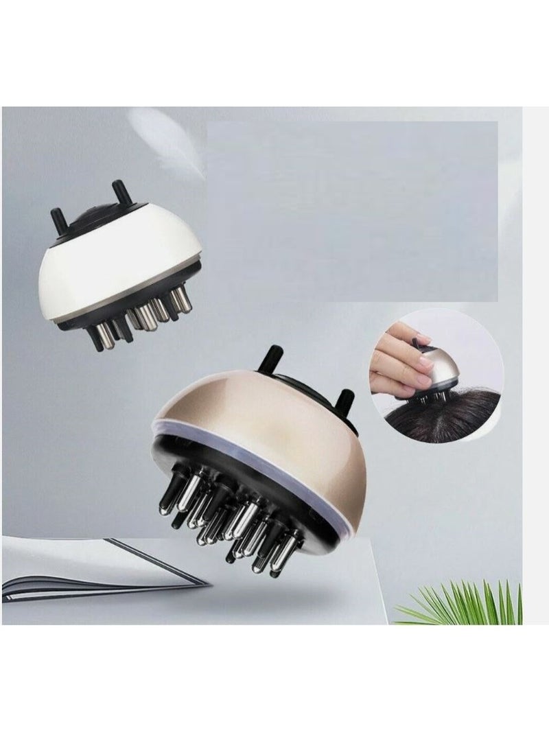 A scalp massage comb with an opening for applying oil to easily distribute and massage the scalp. - Image 2