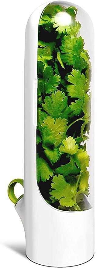 WebWares WebWares Herb Saver Best Keeper for Freshest Produce Coriander Leaves and All Type Green Leaves Storage Case Refrigerator Storage Container for Well Packed Herb Holder  - Image 2