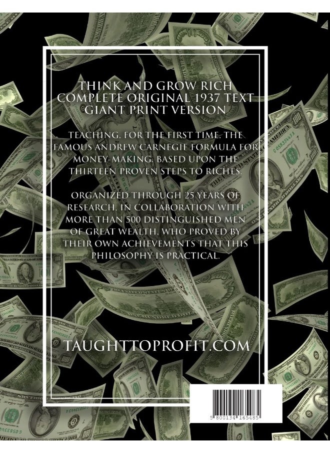 Think and Grow Rich - Original 1937 Version (GIANT PRINT EDITION)  - Image 2