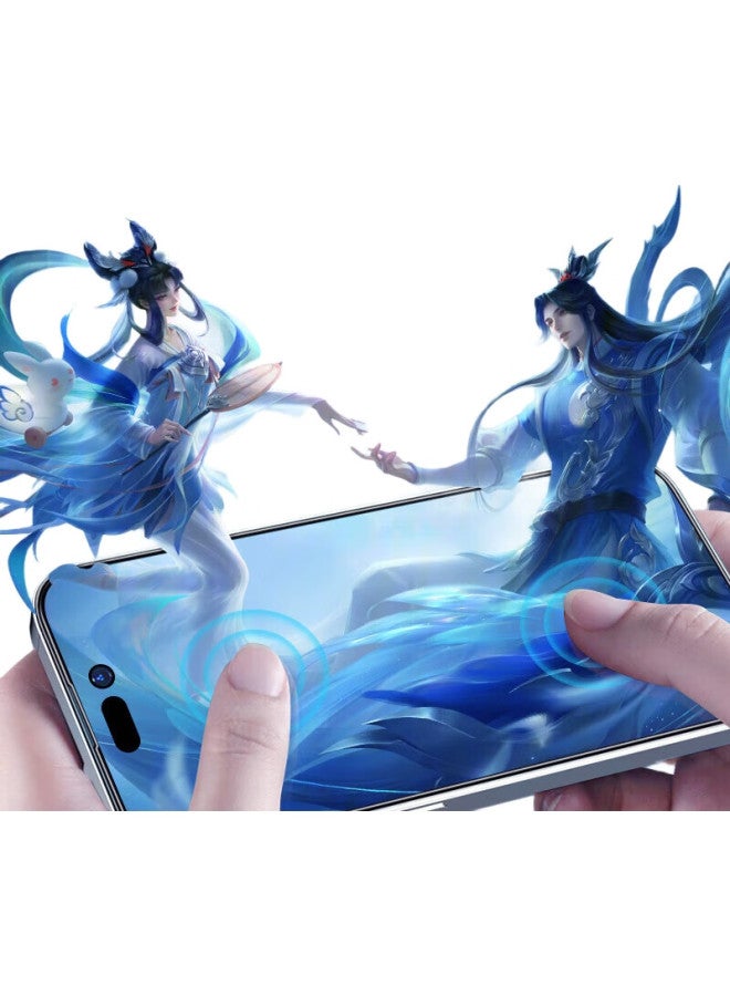 Blueo Tempered Glass Screen Protector For Iphone 13/13 Pro, Iphone 14, Full Coverage, Hd Clear, Anti-Fingerprint, Borderless Protective Film - Image 2