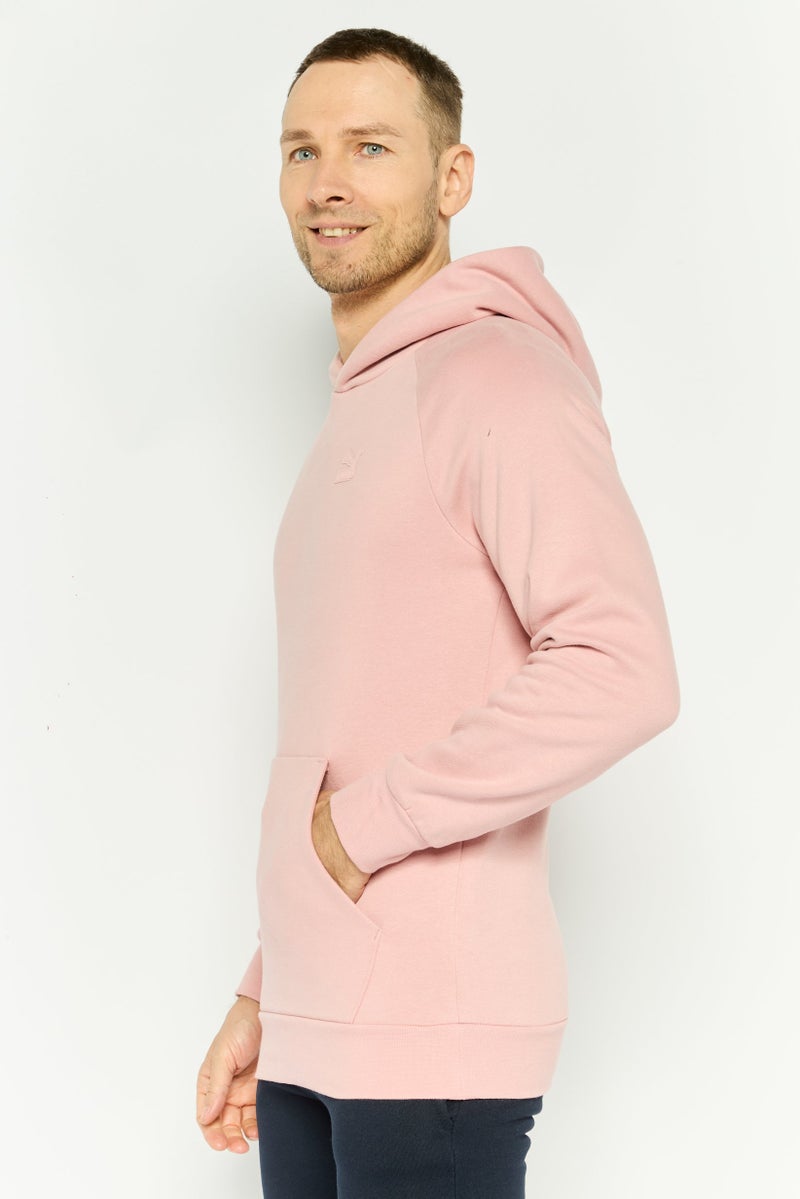PUMA هودي رياضي للرجال بأكمام طويلة مناسب في الهواء الطلق، وردي - Image 4