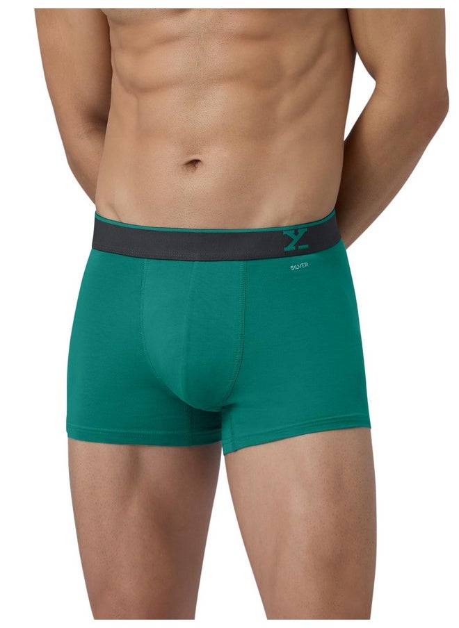 XYXX XYXX Men Micro Modal Trunk, Snug Fit, Solid, Pack of 2, XYTRNK2PCKN416XL, Black+Navigate, XL  - Image 2