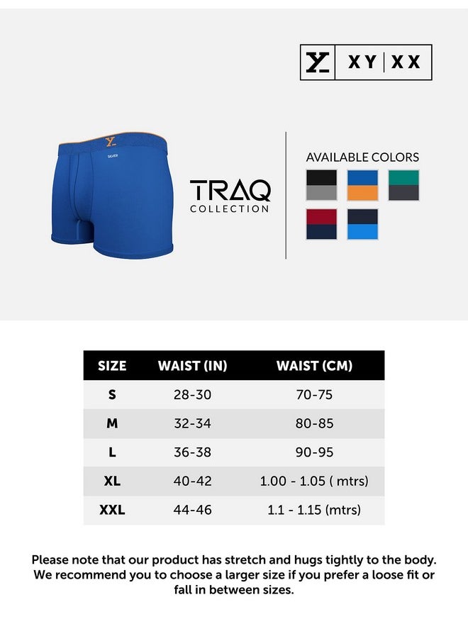 XYXX XYXX Men Micro Modal Trunk, Snug Fit, Solid, Pack of 2, XYTRNK2PCKN416XL, Black+Navigate, XL  - Image 4