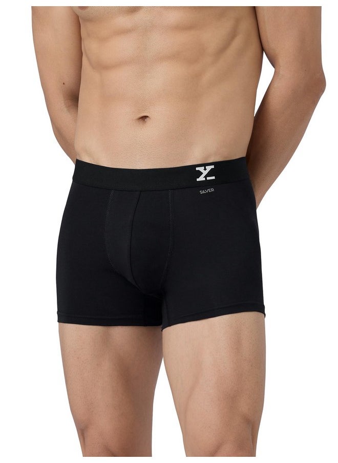 XYXX XYXX Men Micro Modal Trunk, Snug Fit, Solid, Pack of 2, XYTRNK2PCKN416XL, Black+Navigate, XL  - Image 5