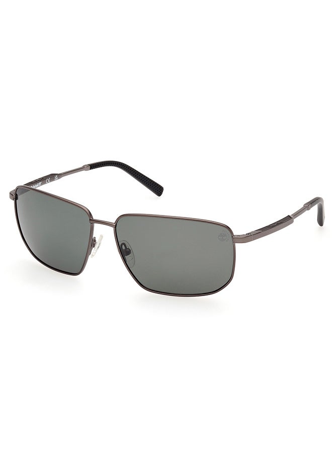 Timberland Men's Polarized Rectangular Sunglasses - TB0001007R61 - Lens Size: 61 Mm - Image 1