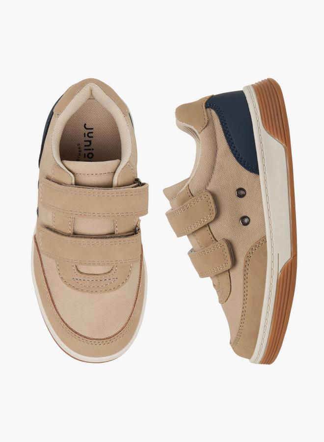 JUNIORS Colourblock Sneakers with Hook and Loop Closure - Image 1