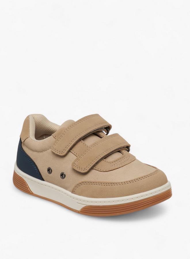 JUNIORS Colourblock Sneakers with Hook and Loop Closure - Image 2