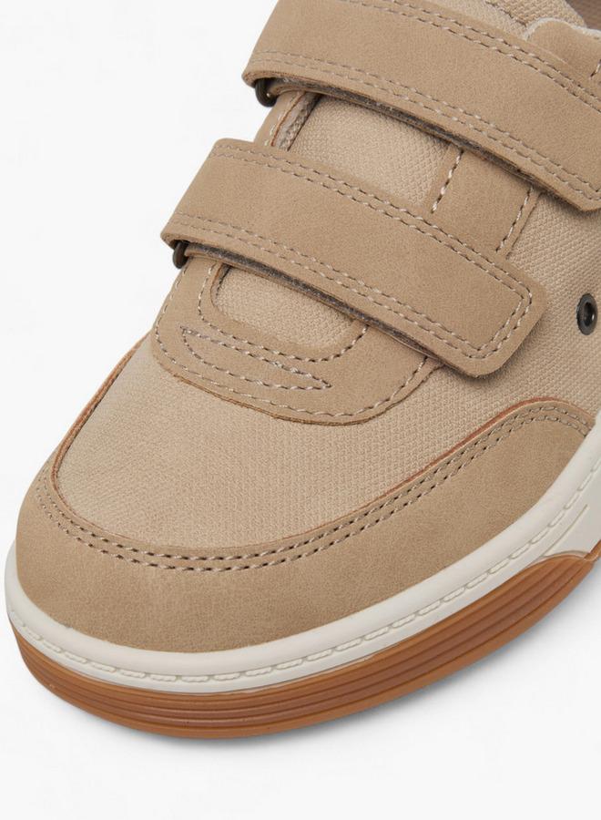 JUNIORS Colourblock Sneakers with Hook and Loop Closure - Image 4